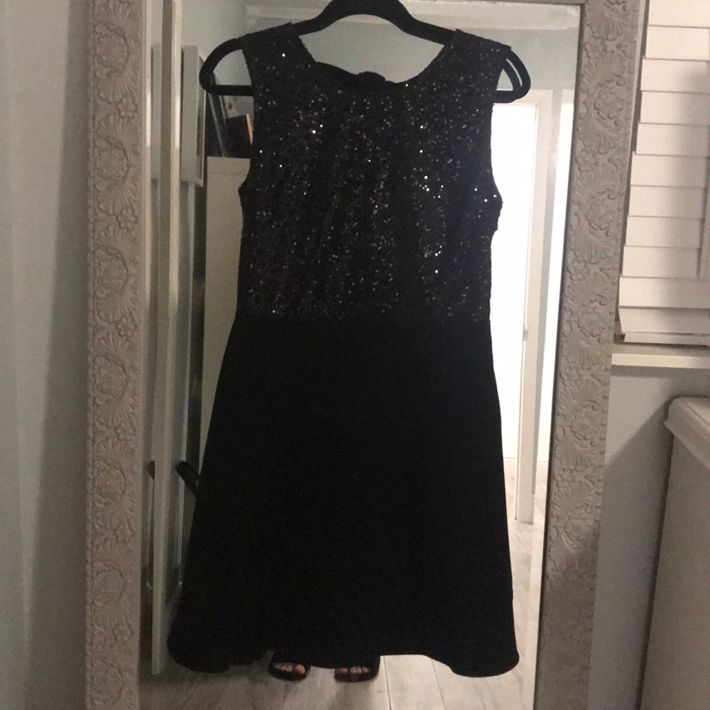 Black sequin dress